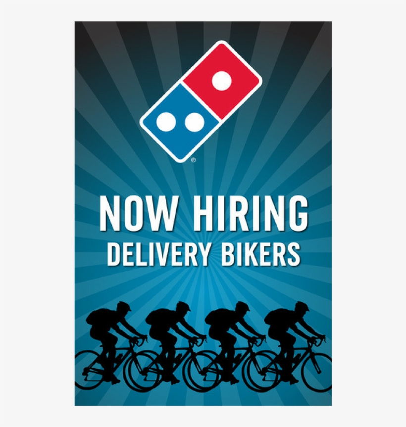 "now Hiring Delivery Bikers" Window Cling, transparent png #7545053