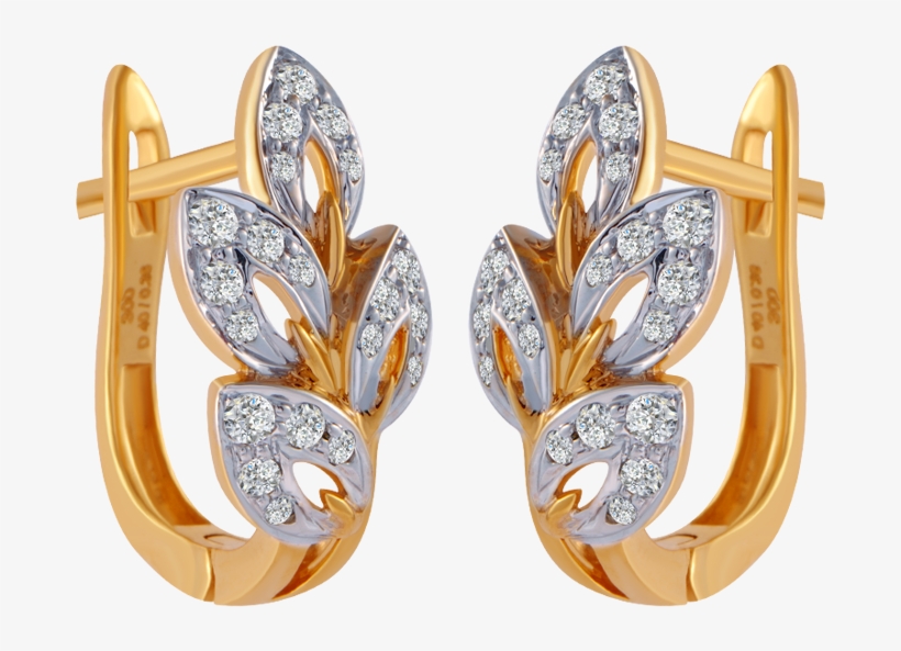 Chandra Jewellers 18 Kt Yellow Gold And Diamond Clip-on, transparent png #7546591