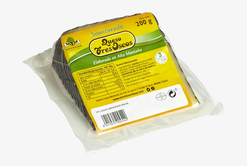 Tres Oscos Semi-cured Wedge 200 Gr, transparent png #7546968