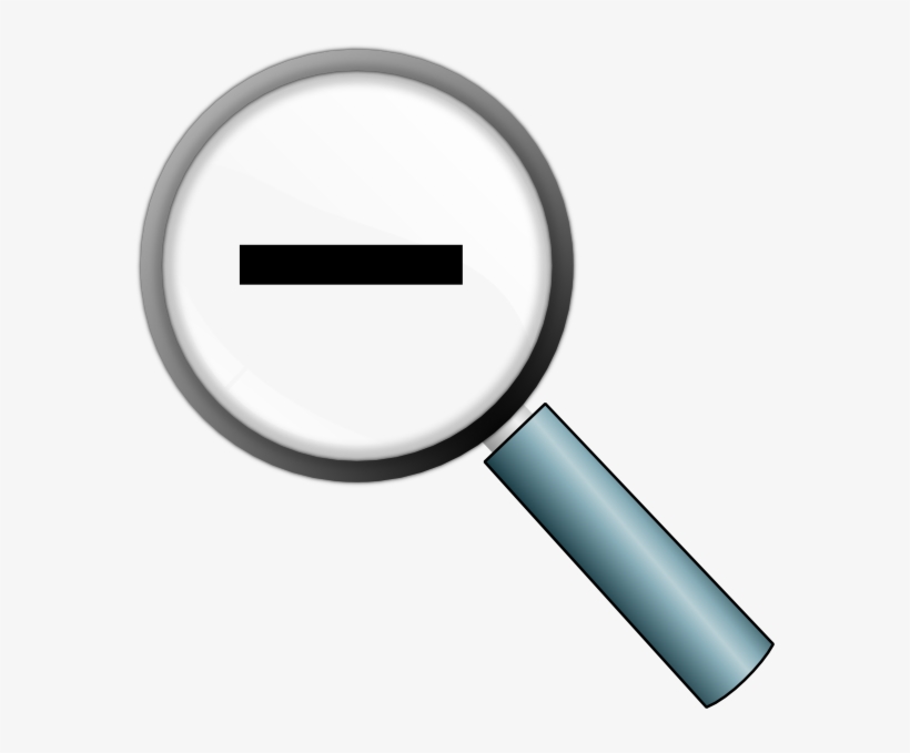 Magnifying Glass With Minus Sign, transparent png #7552930
