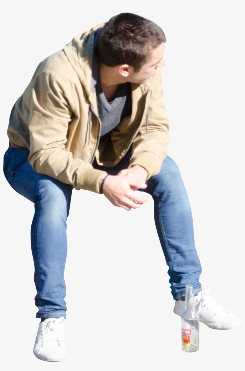 People Sitting Front View Png Download, transparent png #7554545