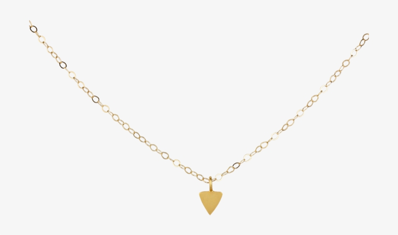 Tiny Triangle Necklace, transparent png #7556115