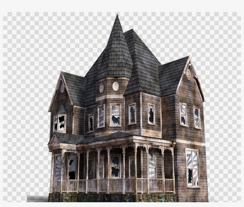 Horror House Png Clipart Haunted House Clip Art, transparent png #7557424