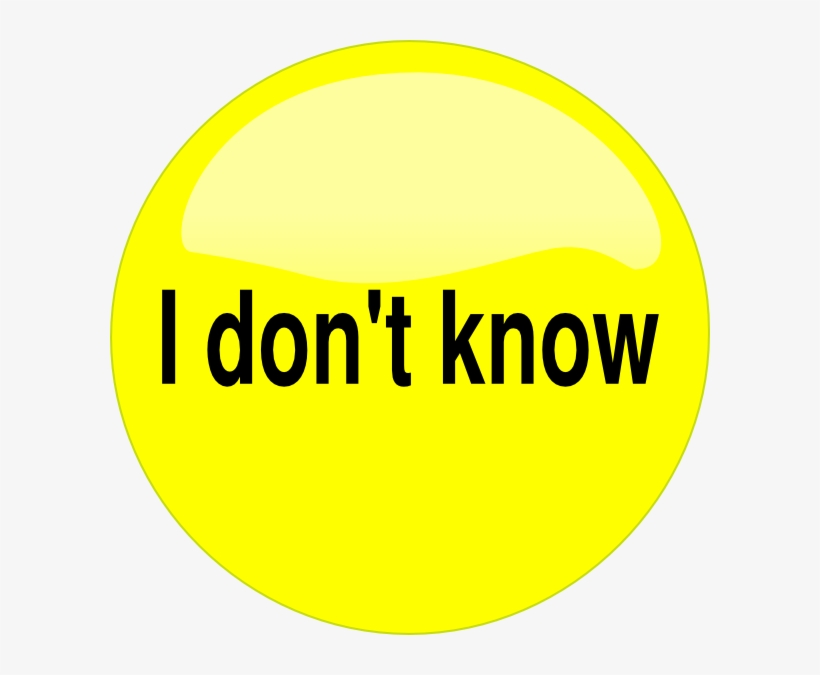 Don T Know Button Svg Clip Arts 600 X 595 Px, transparent png #7557811