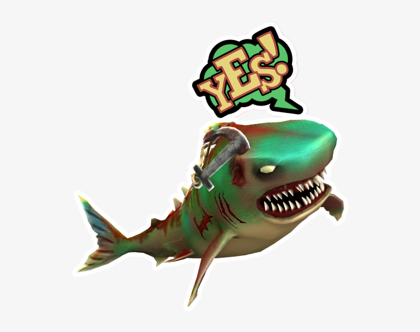 Double Head Shark Attack Messages Sticker-5, transparent png #7557974