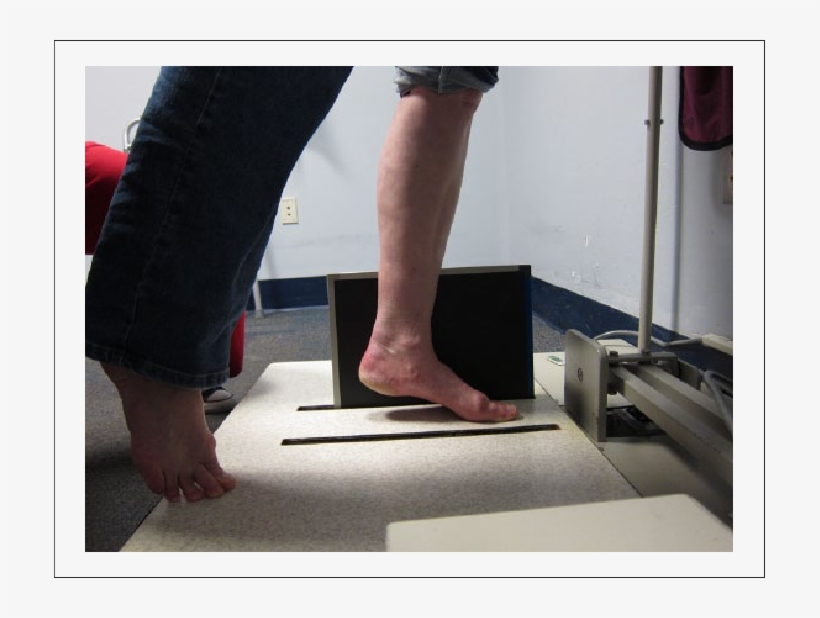 The Image Shows Patient Positioning To Obtain The Dorsiflexion, transparent png #7558750