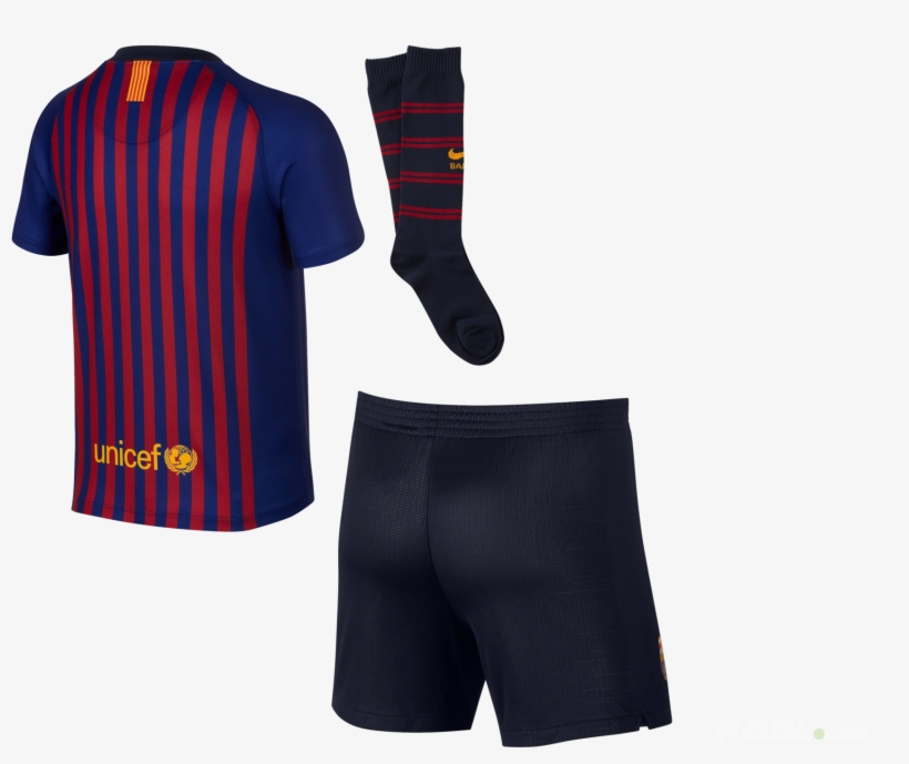 Set Nike Fc Barcelona Little Kid 2018/19 Home 894479-456, transparent png #7559939