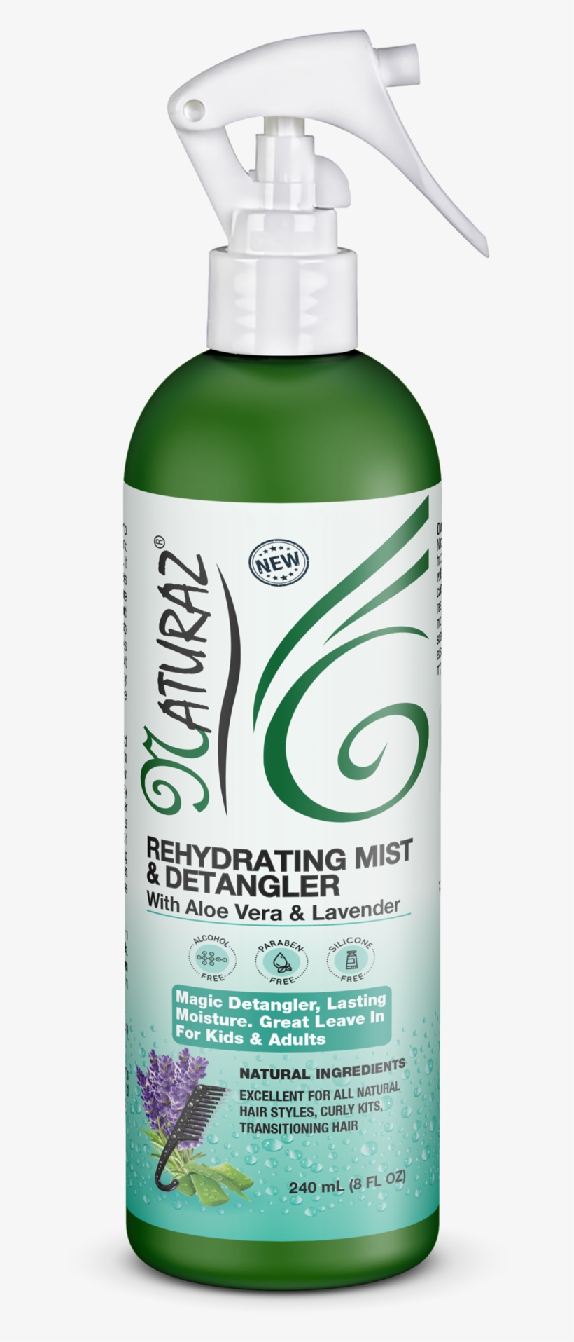 Naturaz Hair Rehydrating Mist & Detangler, transparent png #7561224