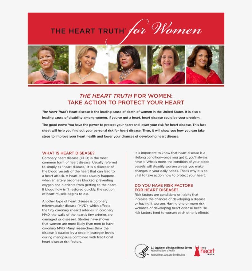 The Heart Truth For Women, transparent png #7563055