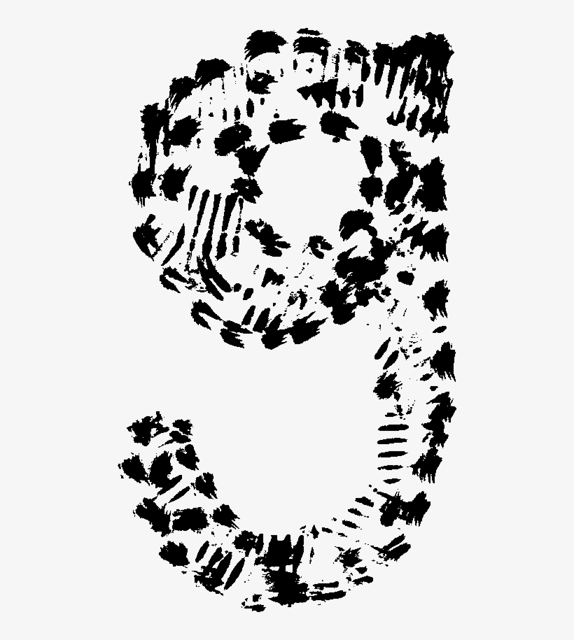 Grunge Number 5 10, transparent png #7563857