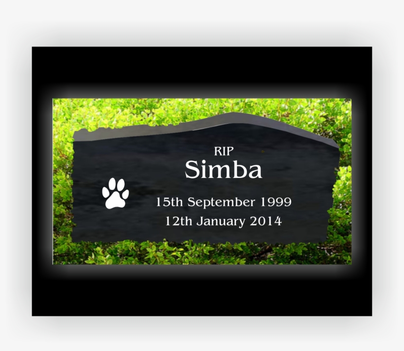 Memorials Slate Freestanding 7"x 4", transparent png #7566534