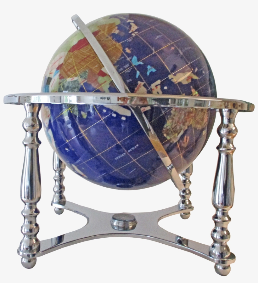 Globe Terrestre De Bureau 33 Cm Bleu Lapis 4 Pieds, transparent png #7567421