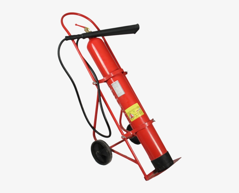 Co2 Trolley Mounted Type Fire Extinguisher, transparent png #7568482