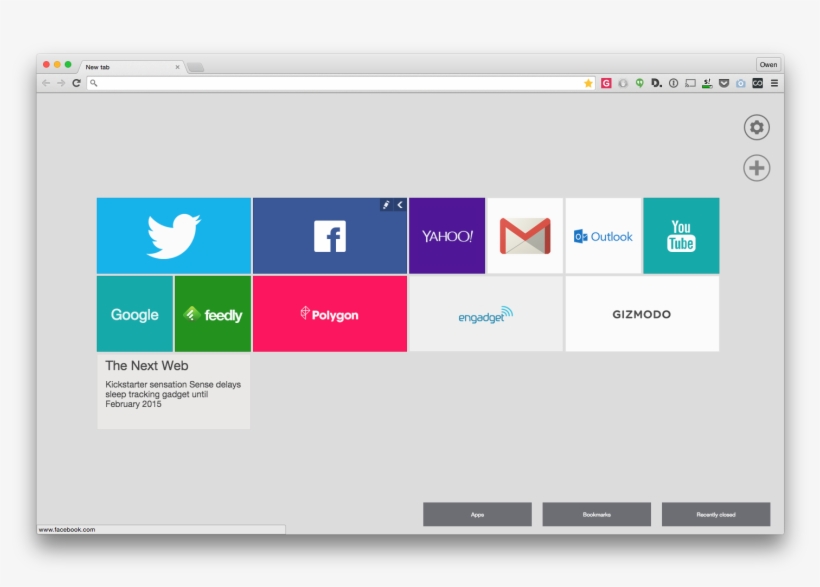 Modern New Tab, transparent png #7572465