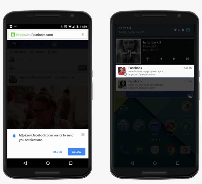 Wersm Nexus Phone Facebook Notifications Google Chrome, transparent png #7572572
