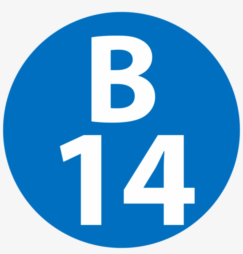 B-14 Station Number, transparent png #7573708