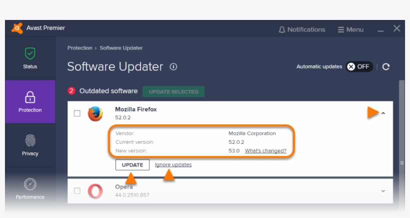 Click Ignore Updates To Exclude The Application From, transparent png #7574988