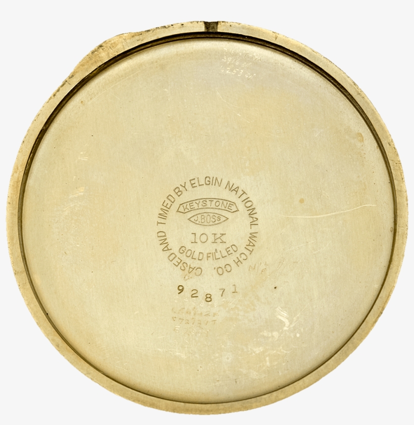 1933 Elgin Gold Filled Pocket Watch, transparent png #7575680