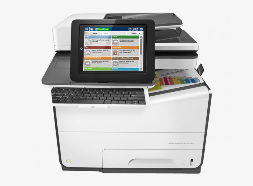 Hp Pagewide E58650dn, transparent png #7575746