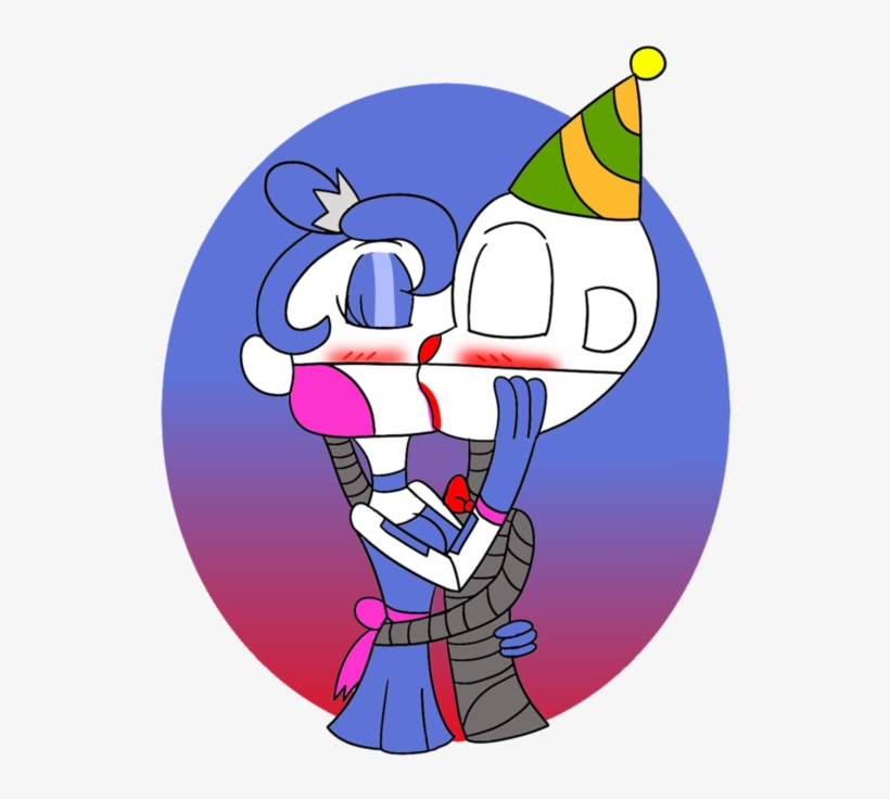 Ennard X Ballora Kiss Fanart Characterdesign Illustration, transparent png #7576463