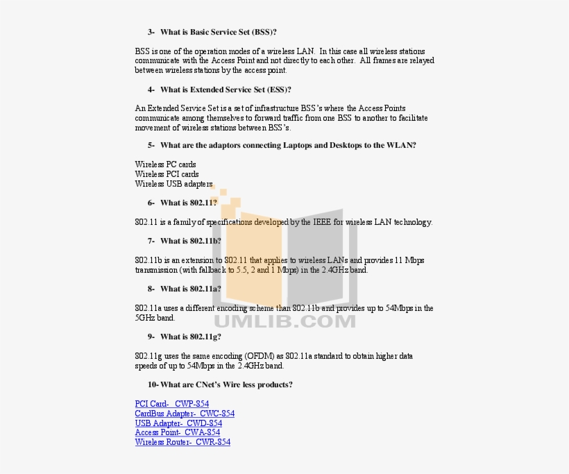 Cnet Other Cwa 854 Access Point Wireless Pdf Page Preview, transparent png #7578233