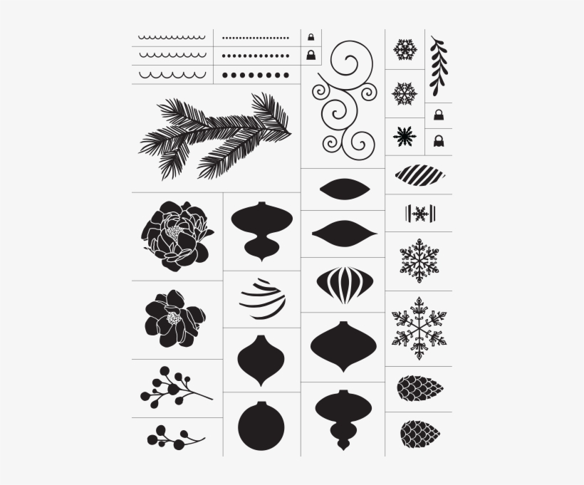 Chalk The Halls Chalk Couture Silkscreen Transfer Stencil, transparent png #7578722