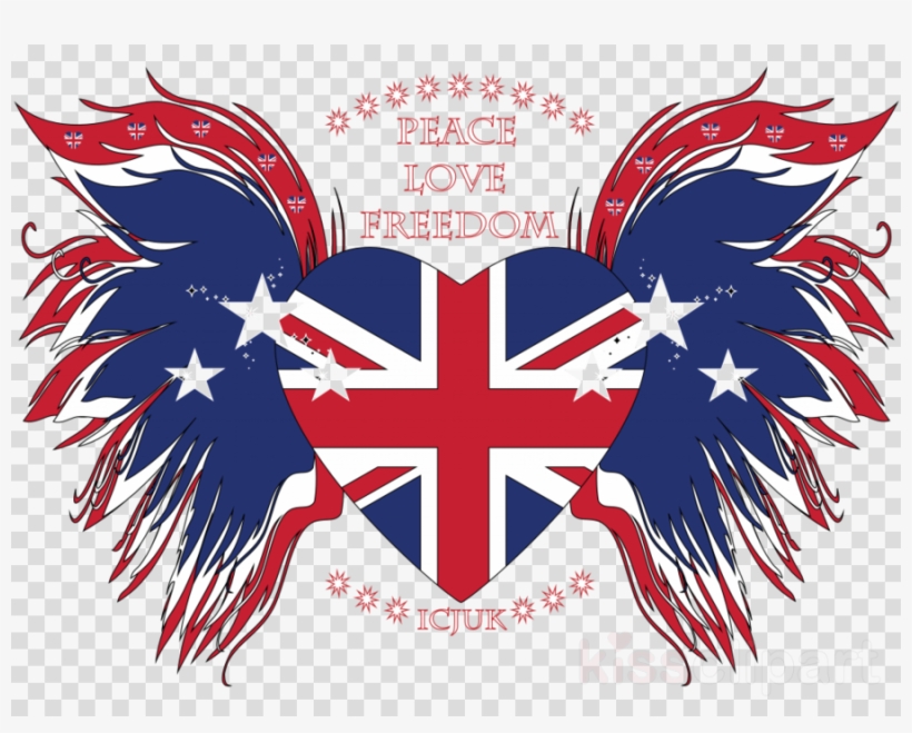 Peace Clipart Flag Union Jack Heart, transparent png #7579462
