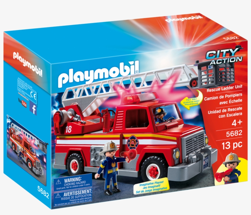 Fire Truck Rescue Ladder Unit, transparent png #7582706