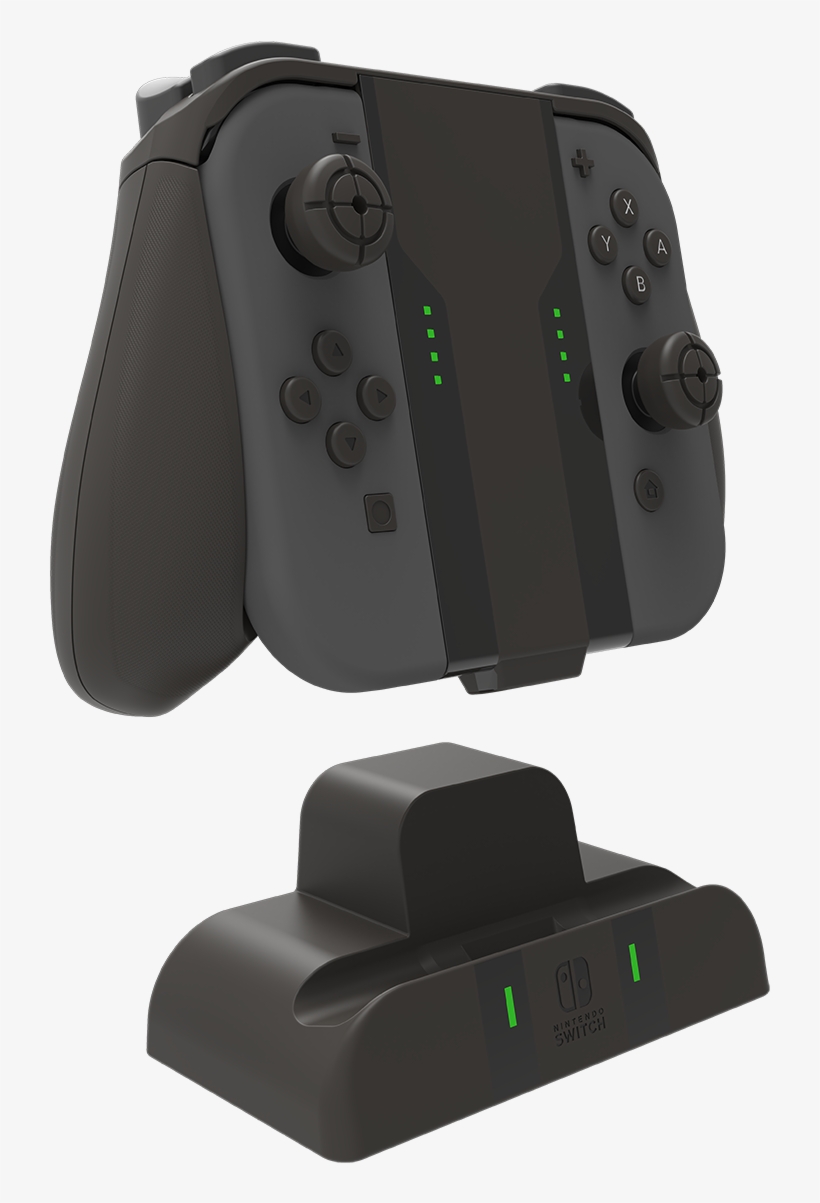 Pro Joy-con Charging Grip - Joy-con, transparent png #7586571