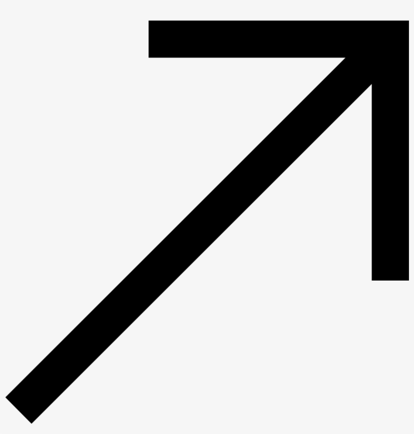 It's An Arrow Pointing Straight Up And Angled To The - Arrow Up And Right, transparent png #7586915