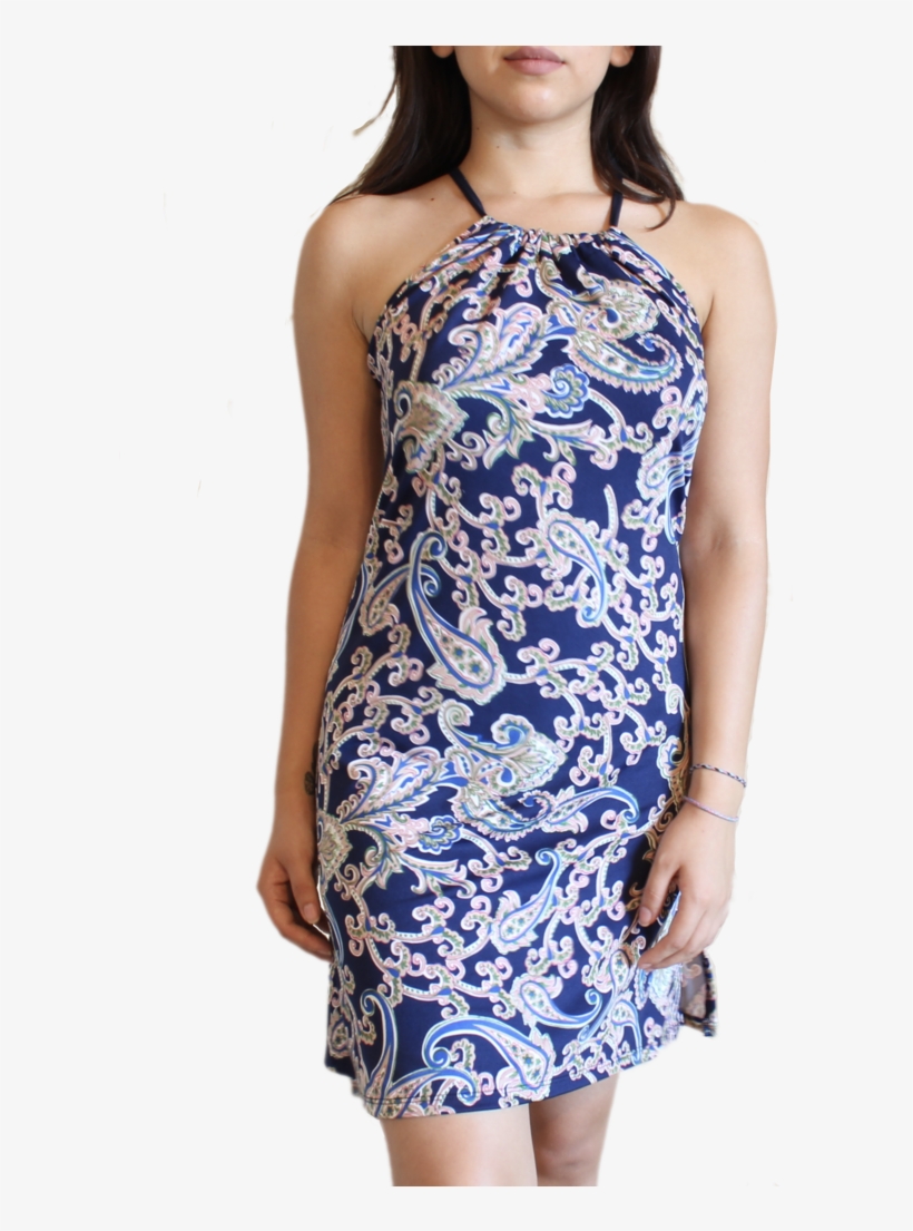 Blue Crush Spaghetti Dress Front - Photo Shoot, transparent png #7587267