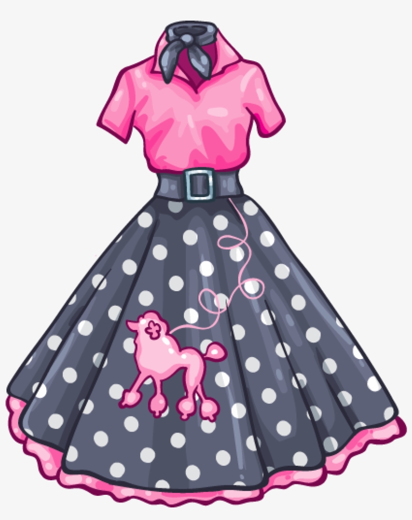 Clothing S Fashion Clip Art Dresses Transprent - Dotted Dress Clip Art, transparent png #7587529