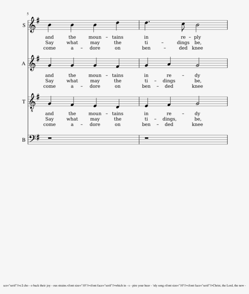 Angels We Have Heard On High Sheet Music Composed By - Sheet Music, transparent png #7587851