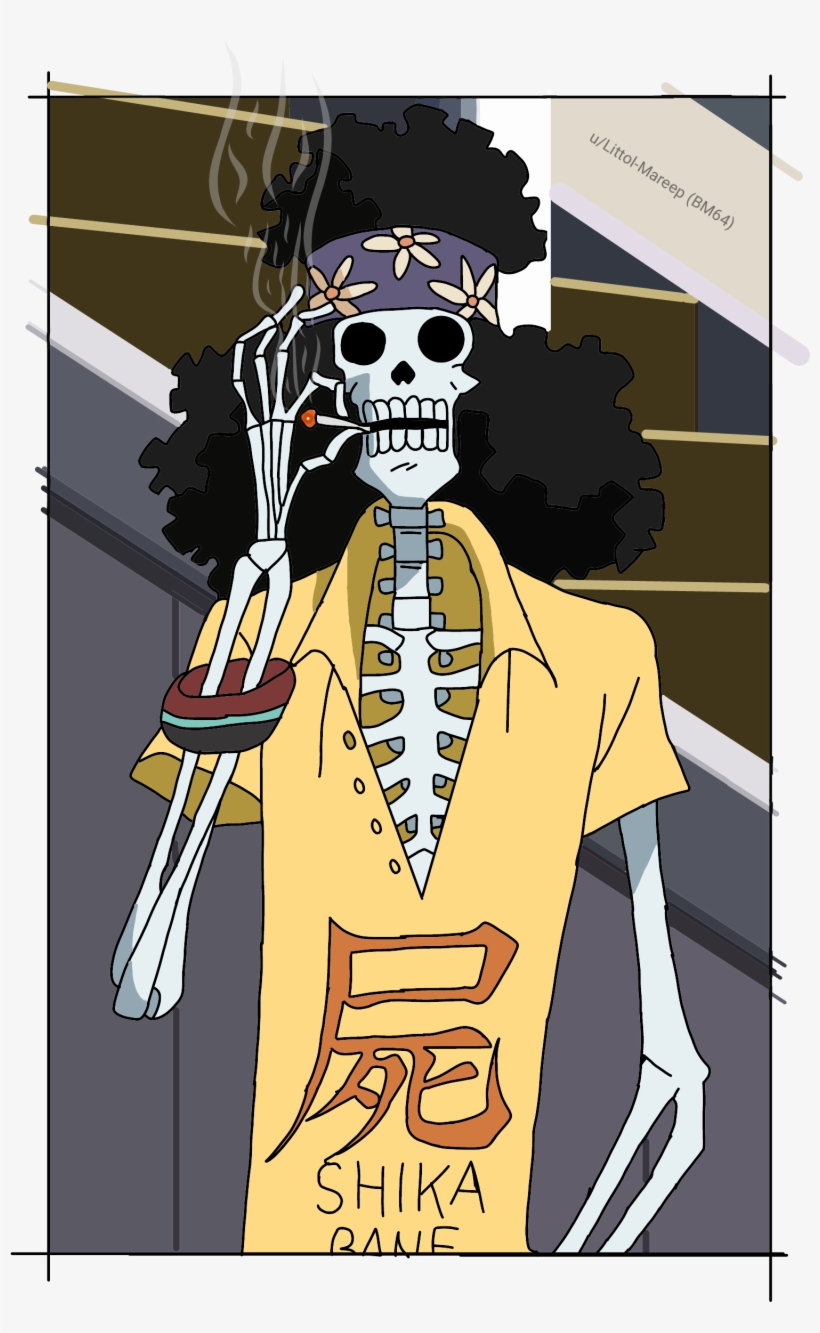 Fanartsoul - One Piece Brook Meme, transparent png #7588318