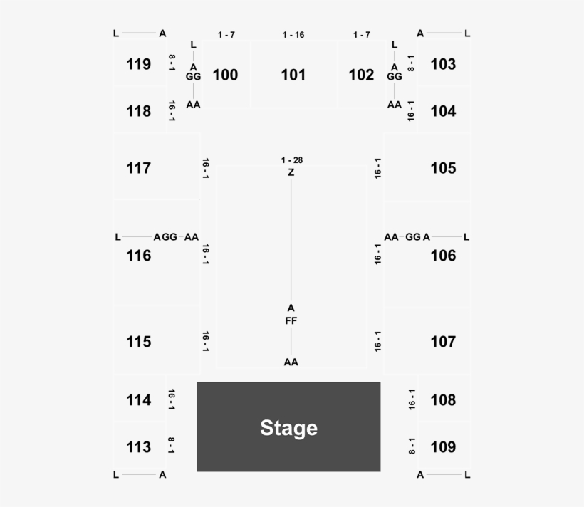 K Rock Center Seating Chart