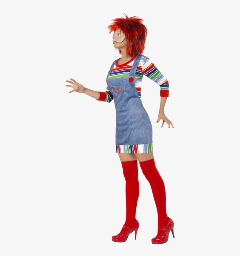 Licensed Miss Chucky Costume With Mask - Chucky Costume Women, transparent png #7590025