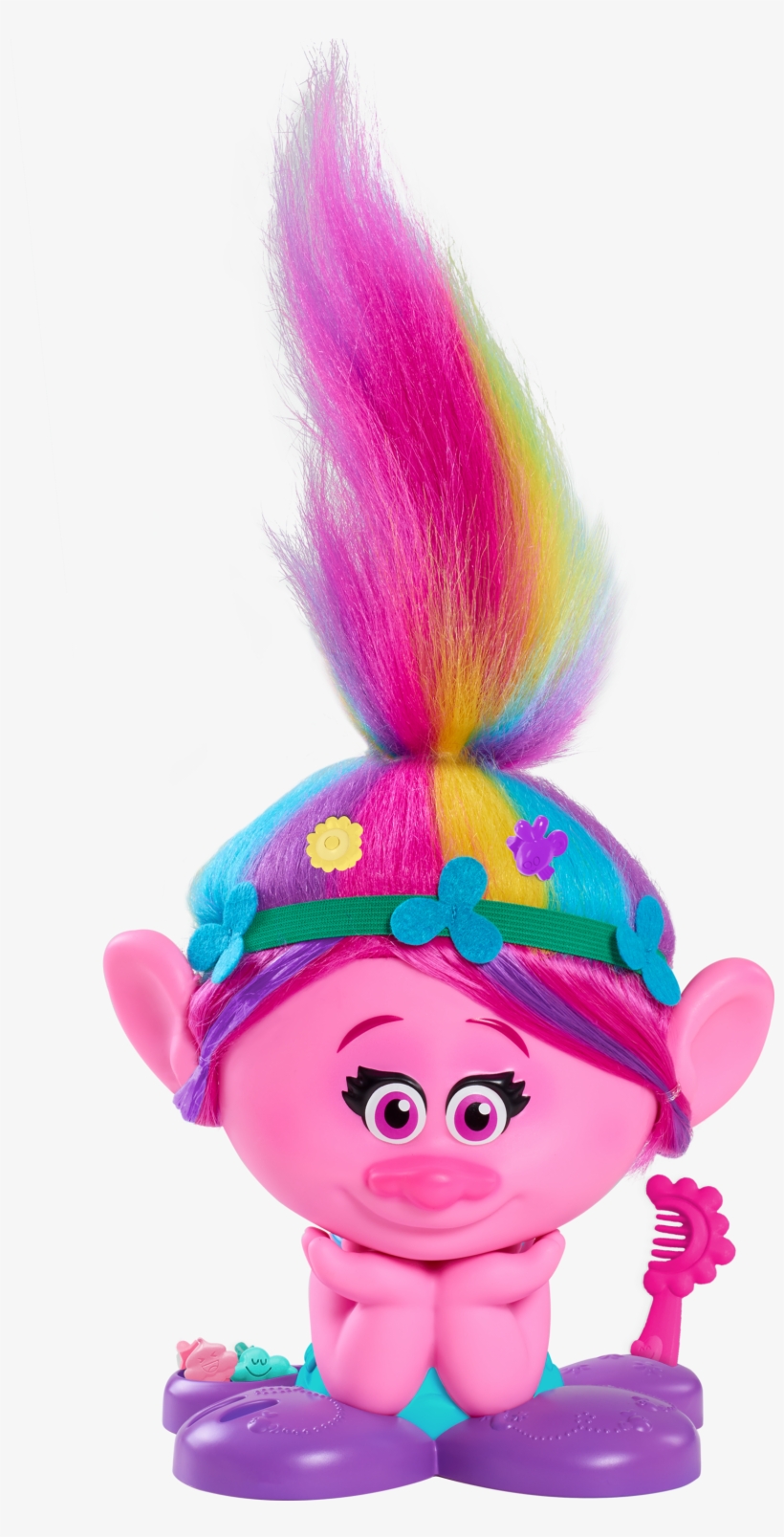 Trolls Poppy True Colors Styling Head, transparent png #7590127