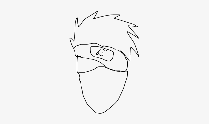 Kakashi Hatake - Line Art, transparent png #7591632