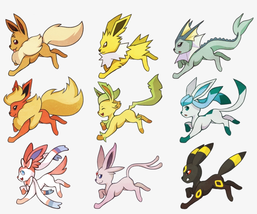 Eeveelutions - Eeveelution Furaffinity, transparent png #7591741