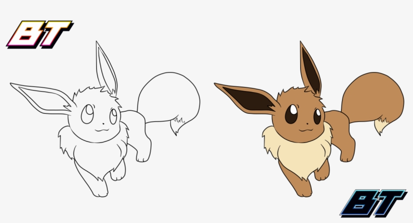 By Bt - - Eevee Lineart, transparent png #7591974