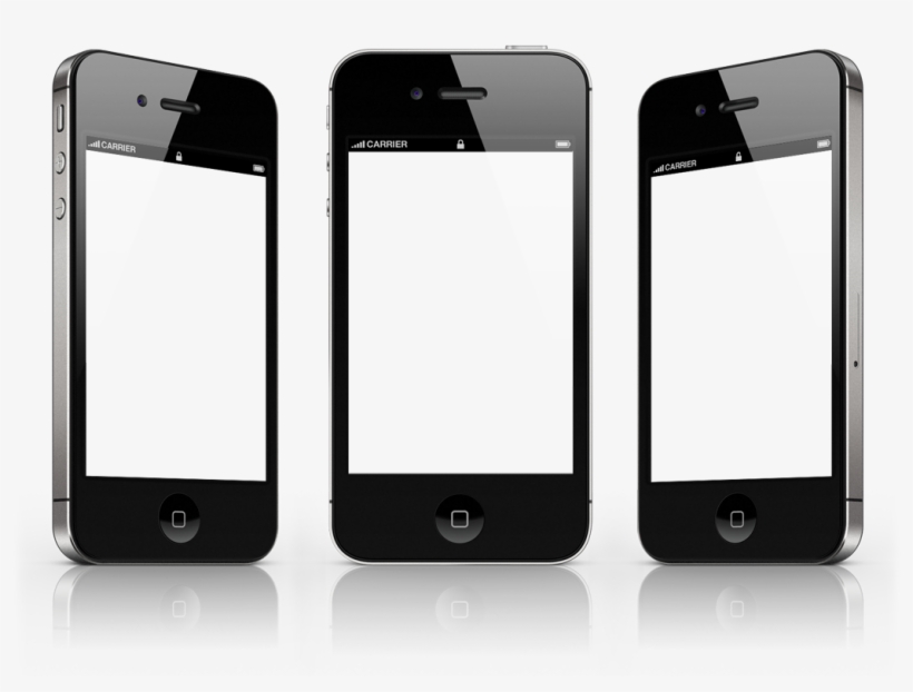 Iphone4s 3 Views Blacks - Application Mobile, transparent png #7592057