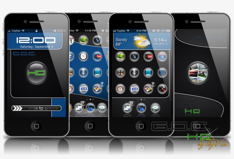 G - O - C - Hd By Toyvan - Iphone 4 Hd Themes, transparent png #7592114