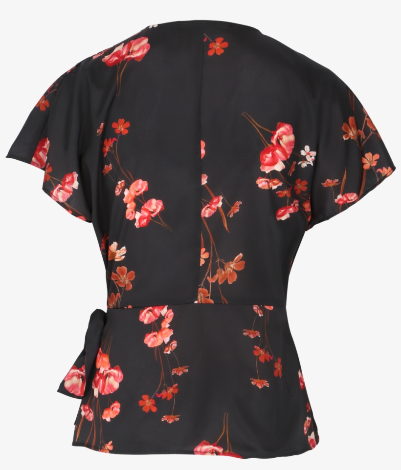 Silva Wrap Top A703-944 2 - Blouse, transparent png #7592405