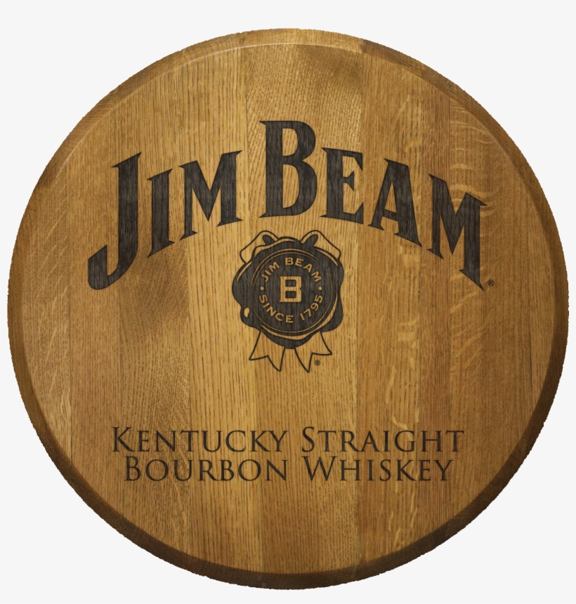 Jim Beam Bourbon Laser Engraved Barrel Head - Jim Beam, transparent png #7592467