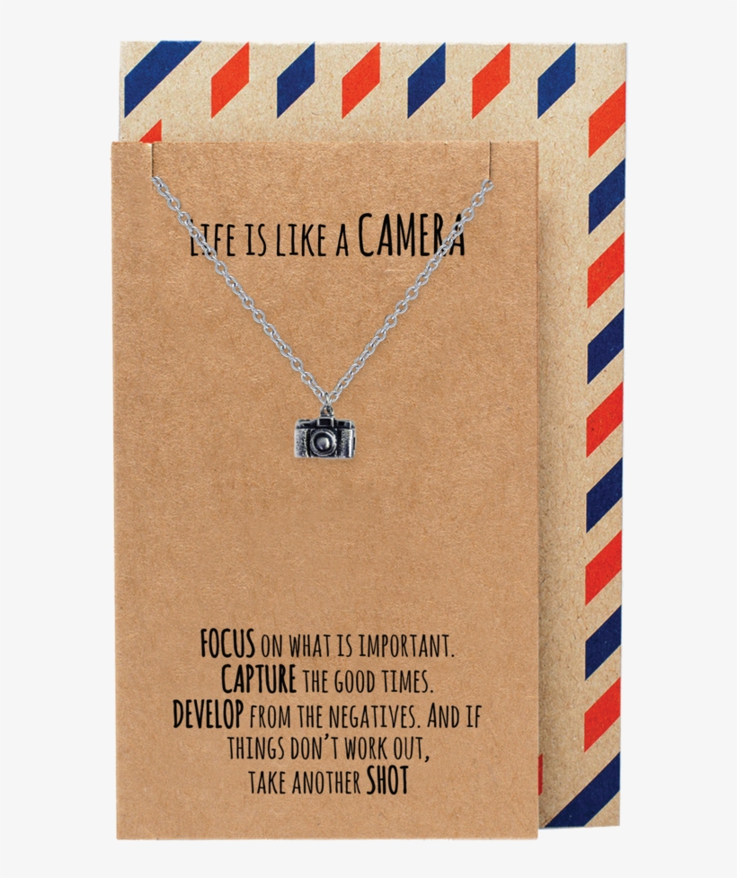 Ida Life Is Like A Camera Inspirational Jewelry, Camera - Tea Cup Necklace, transparent png #7593046