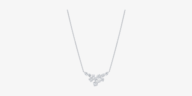 Harry Winston Introduces New Sparkling Cluster Jewelry - Necklace, transparent png #7593144