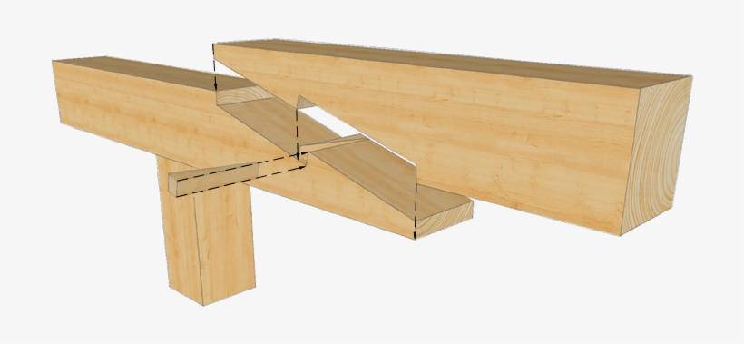 Schräges Hakenblatt Mit Rechtwinkliger Hakenecke Mit - Plywood, transparent png #7593410