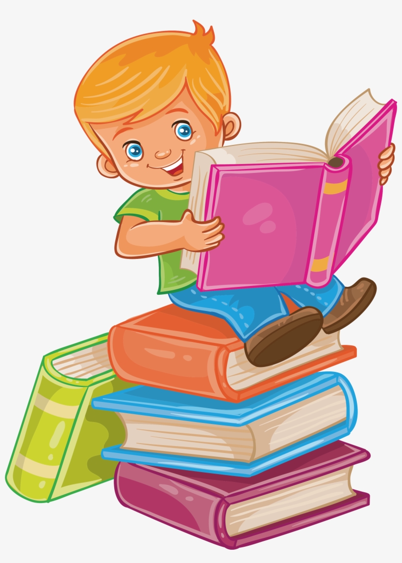 Child Reading Royalty-free Illustration - Read A Book Png, transparent png #7593865