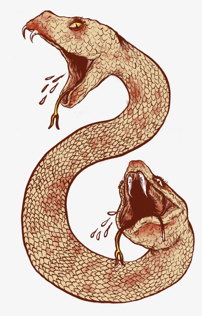 Snake Tattoo Clipart Ancient - Amphisbaena, transparent png #7594014