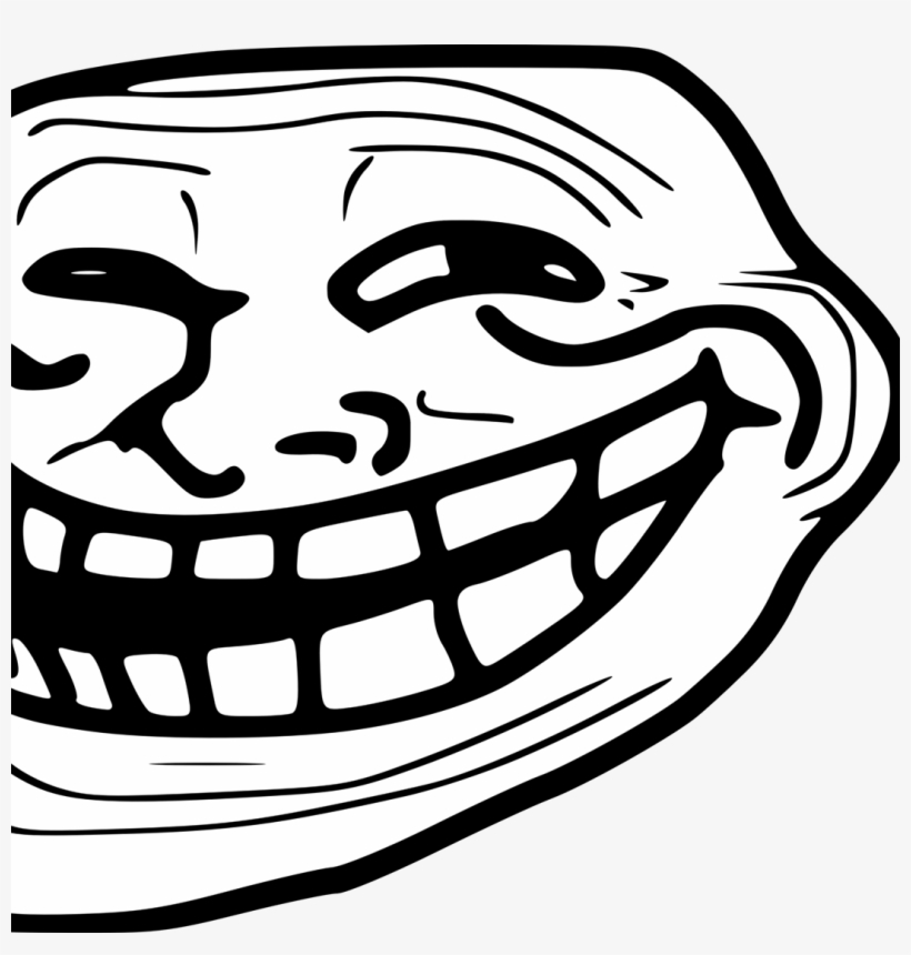 Trollface PNG transparent image download, size: 570x590px